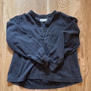 Madewell tunic style top size S. Size S, charcoal.